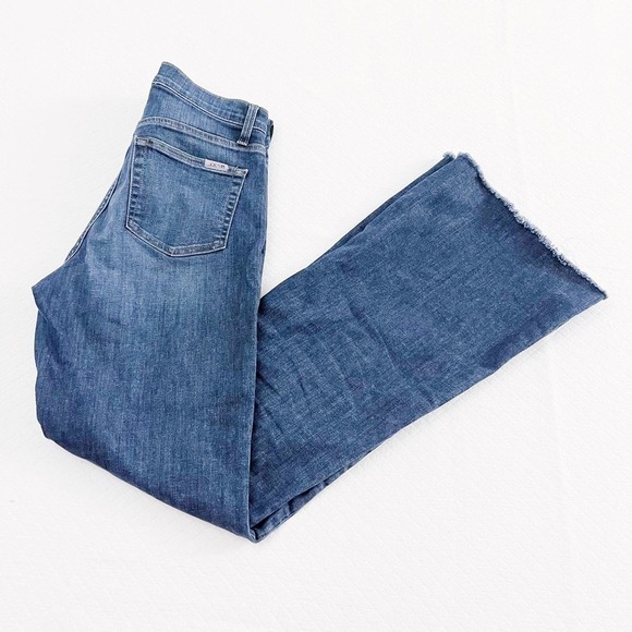 Joe’s Denim Jeans Frayed Hem Bootcut Dark Wash Denim Jeans size 28 - Picture 5 of 8